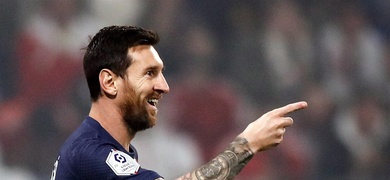 leo messi golea lyon la ligue