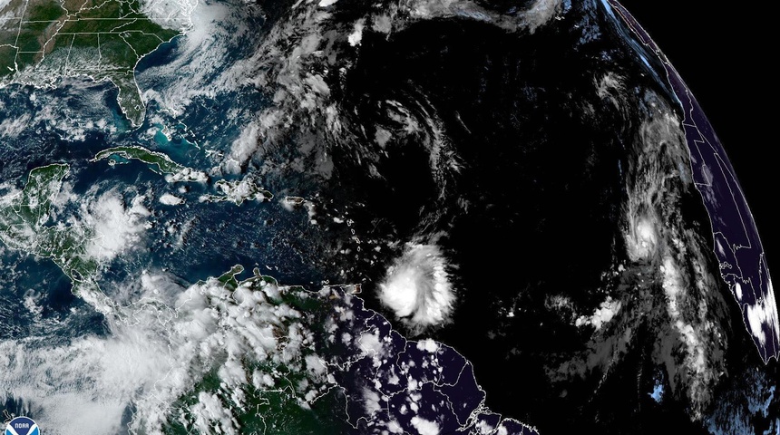 imagen satelital clima atlantico noaa