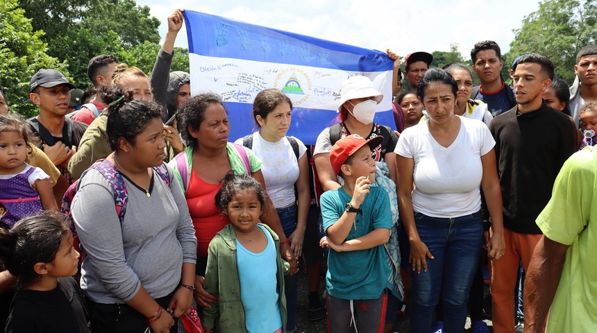 caravana migrante centroamericanos