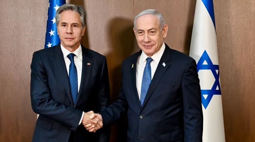 ministro israel junto secretario estado eeuu