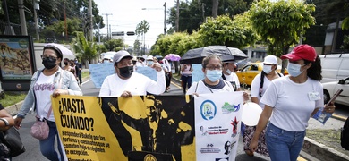 protesta familia presos el salvador