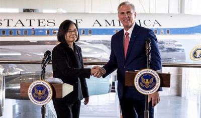 presidenta de taiwan con kevin mccarthy efe