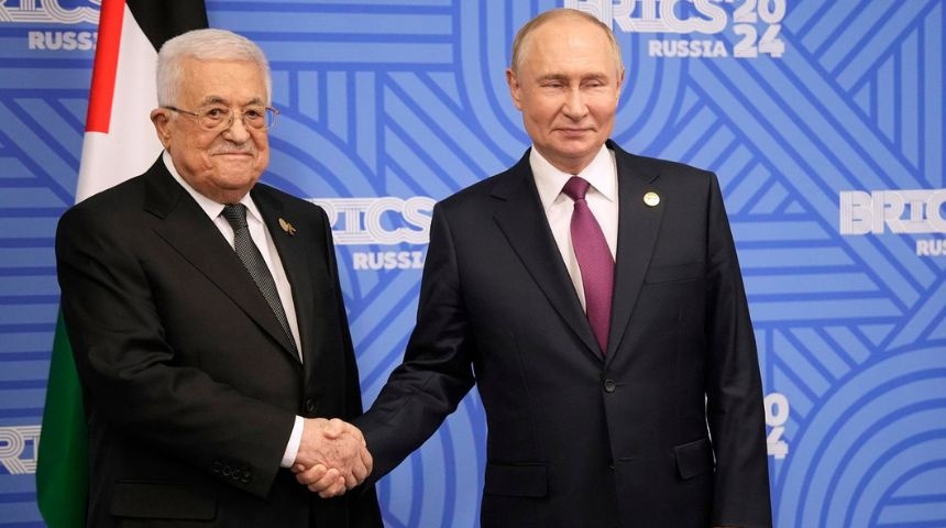 vladimir putin mahmoud abás gaza brics kazán