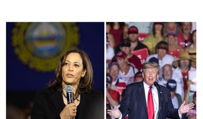 kamala junto trump