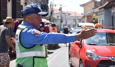 policía tránsito nacional nicaragua conductores multas