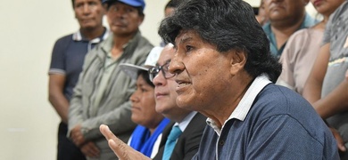 expresidente bolivia evo morales rueda prensa cochabamba