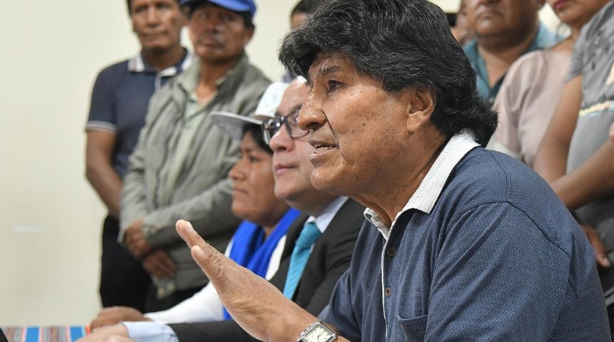 expresidente bolivia evo morales rueda prensa cochabamba