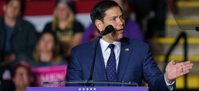 senador marco rubio mitín campaña trump