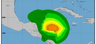 proyeccion huracan tormenta sara nicaragua honduras