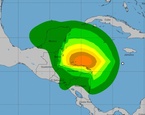 proyeccion huracan tormenta sara nicaragua honduras