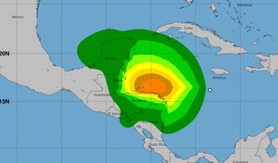 proyeccion huracan tormenta sara nicaragua honduras