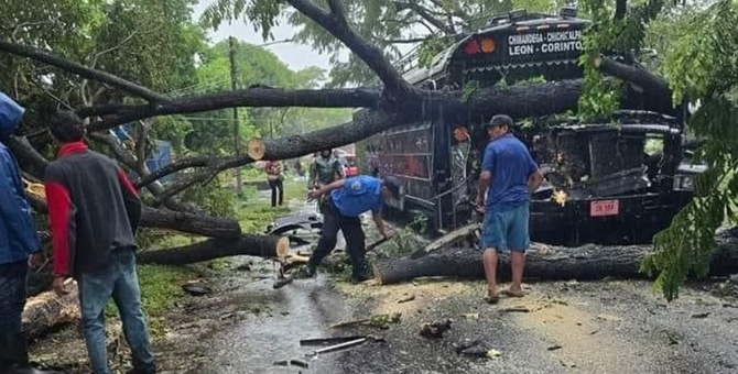 alerta amarilla lluvias tormenta sara nicaragua