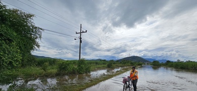 calles inundadas honduras tormenta sara