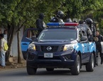 policía nacional dispersando manifestantes nicaragua