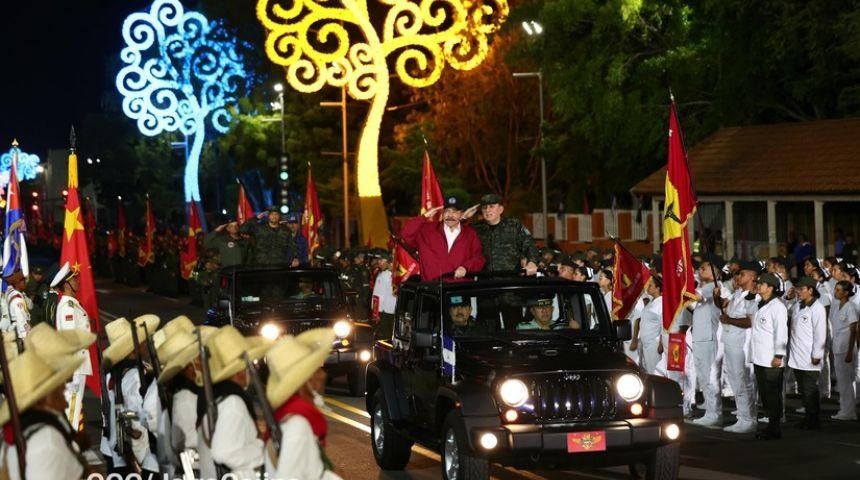 daniel ortega julio cesar aviles ejercito aniversario