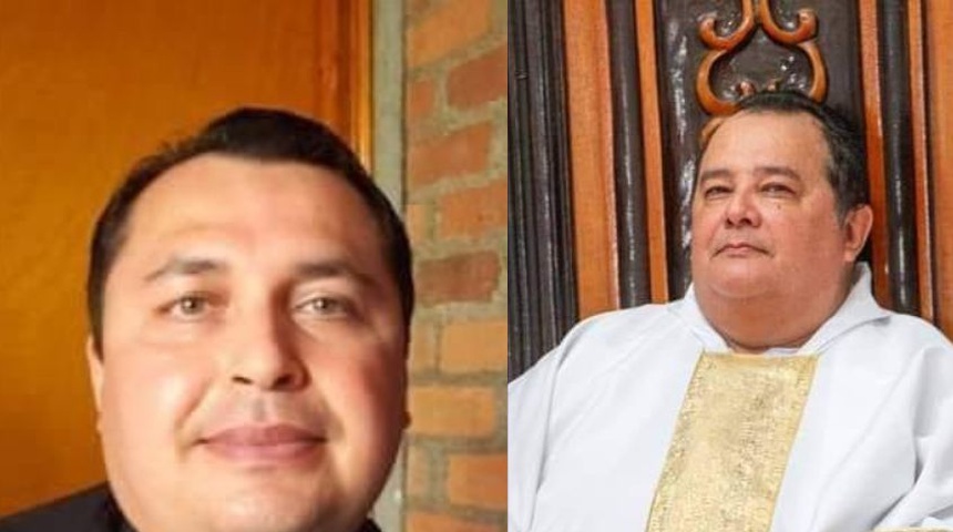 Policía detiene a los sacerdotes Ulises Vega y Edgar Sacasa, quienes estaban a cargo de la Diócesis de Matagalpa