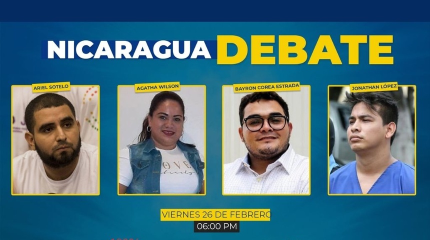 Nicaragua Debate: jóvenes organizados a debate este viernes