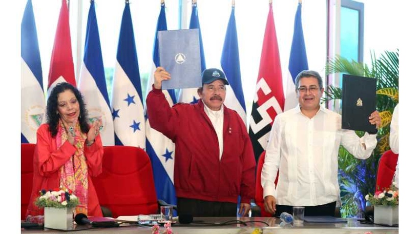 Honduras y Nicaragua firman tratado sobre límites fronterizos