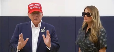 donald trump ejerciendo voto mandel recreation center