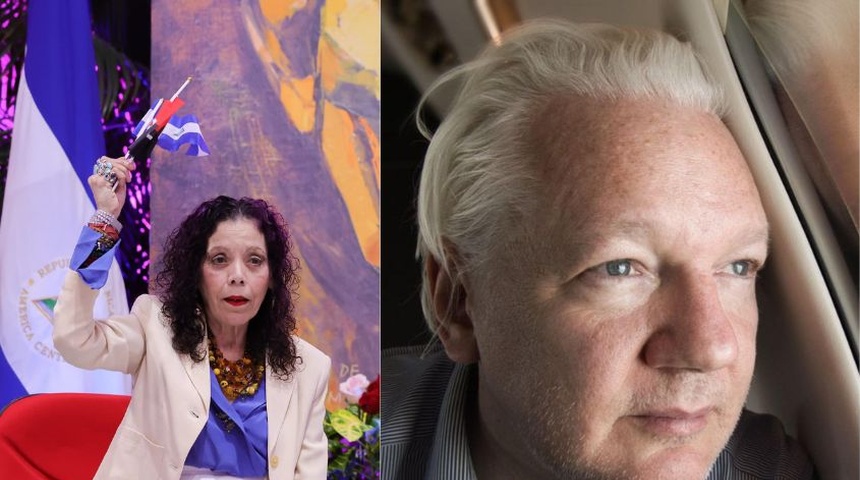 Hipocresía: Murillo celebra libertad de Julian Assange, mientras encarcela a periodistas en Nicaragua