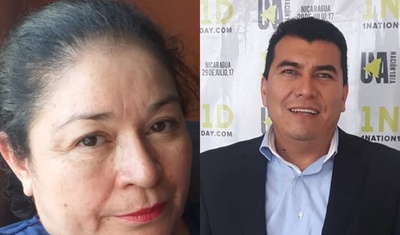 Danelia Argüello y Rudy Palacios