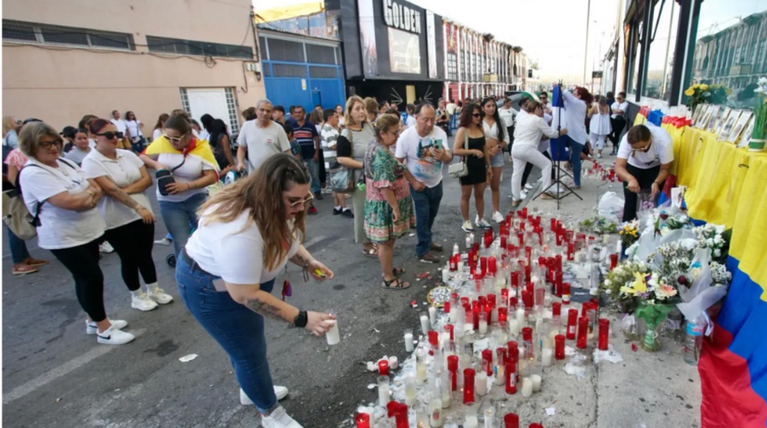 Familiares y amigos recuerdan a las víctimas una semana después de la tragedia en Murcia