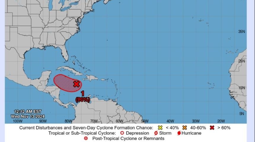 Ineter prevé más lluvias para Nicaragua por onda tropical 35 y depresión tropical en el Caribe