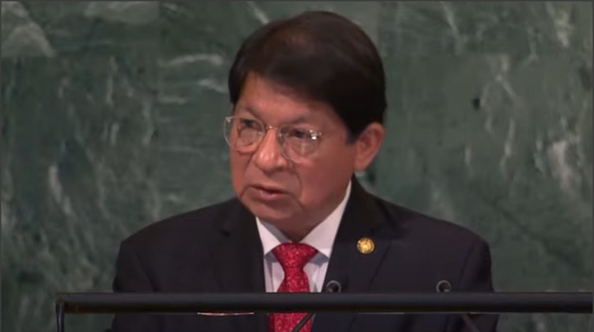 Canciller de Nicaragua acusa a potencias de cometer crímenes de lesa humanidad y se queja de sanciones