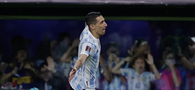 Ángel Di María de Argentina en una foto