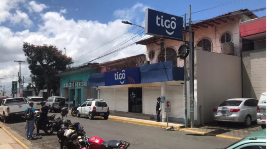 Asaltan sucursal de Tigo en Jinotepe Carazo