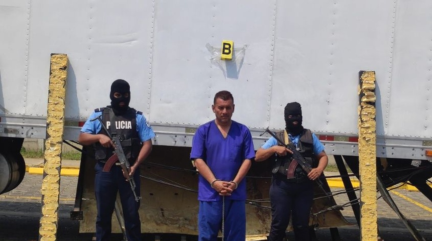 Policía captura a guatemalteco con 96 kilos de cocaína en Nicaragua