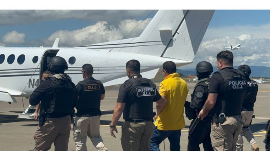 Costa Rica extradita a nicaragüense requerido por Estados Unidos por narcotráfico