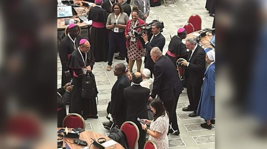 "El Papa demuestra apoyo inquebrantable a la Iglesia en Nicaragua", tras foto de Monseñor Álvarez y el Sumo Pontífice