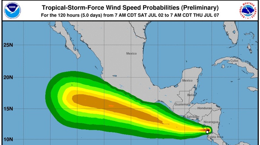 Tormenta tropical Bonnie sale de Nicaragua, remanentes continuarán generando lluvias