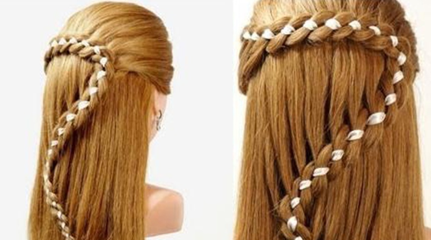 Trenzas con cintas, el peinado de moda para las novias en el 2019