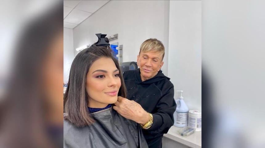 Osmel Sousa sorprende con cambio de look del cabello de Miss Universo Sheynnis Palacios