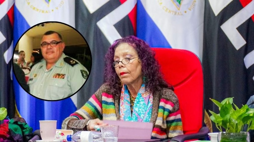 Rosario Murillo ordena destitución del general Rigoberto Balladares, jefe de inteligencia del Ejército