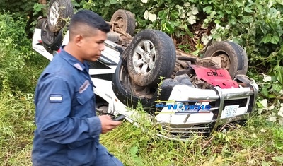 camioneta accidentada en corn island