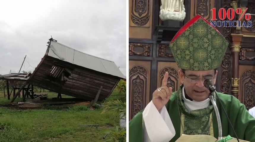 Monseñor Rolando Álvarez pide volcarse a donar a damnificados en Nicaragua porque "el dolor no conoce de colores"