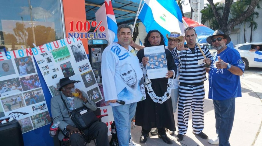 Nicaragüenses en Miami marchan en demanda de liberación de presos políticos