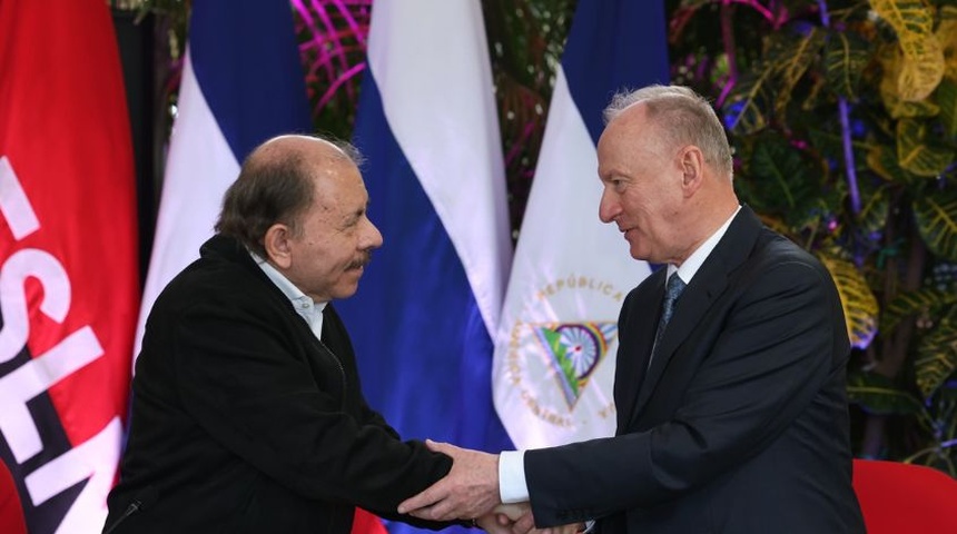 Daniel Ortega se reunió en Managua con el secretario del Consejo de Seguridad de Rusia