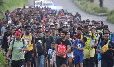 caravana migrantes chiapas mexico