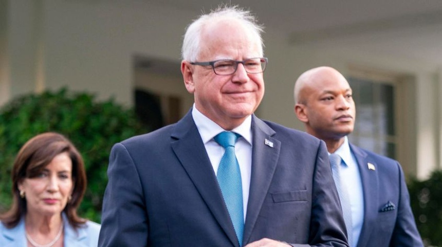 Gobernador de Minesota, Tim Walz, será candidato a vicepresidente de Harris, según CNN