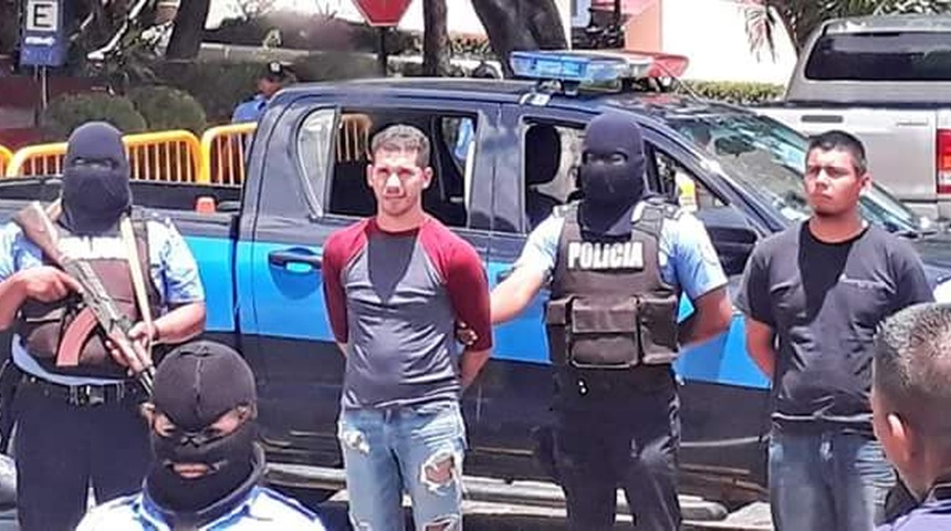 Policía presenta como “terrorista” a Edwin Carcache