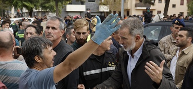 rey felipe vi visita damnificados valencia