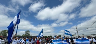 exilio nicaraguense realiza caravana indianapolis