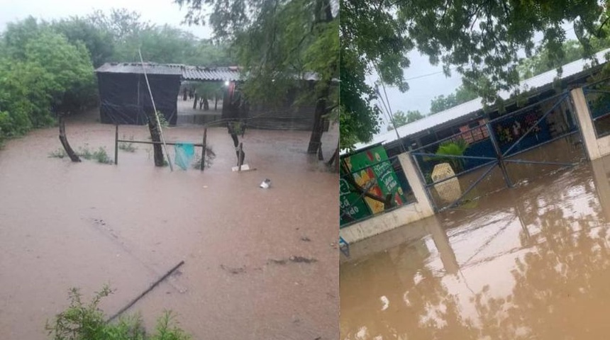 Lluvias en Nicaragua causan estragos: 109 viviendas y 2 colegios afectados