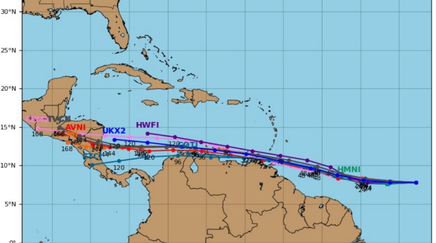 Onda tropical podría convertirse en tormenta tropical e impactaría Nicaragua y Honduras