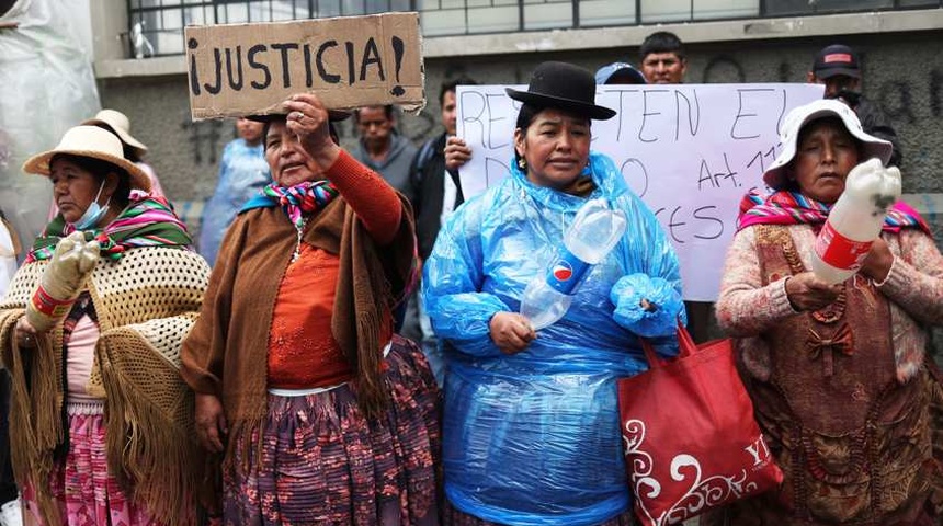 Seguidores de Evo Morales exigen la libertad de los detenidos durante los bloqueos