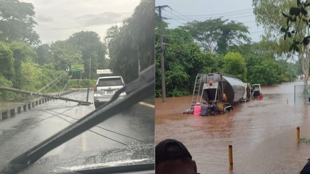 lluvias anegaciones caida tendido eléctrico nicaragua